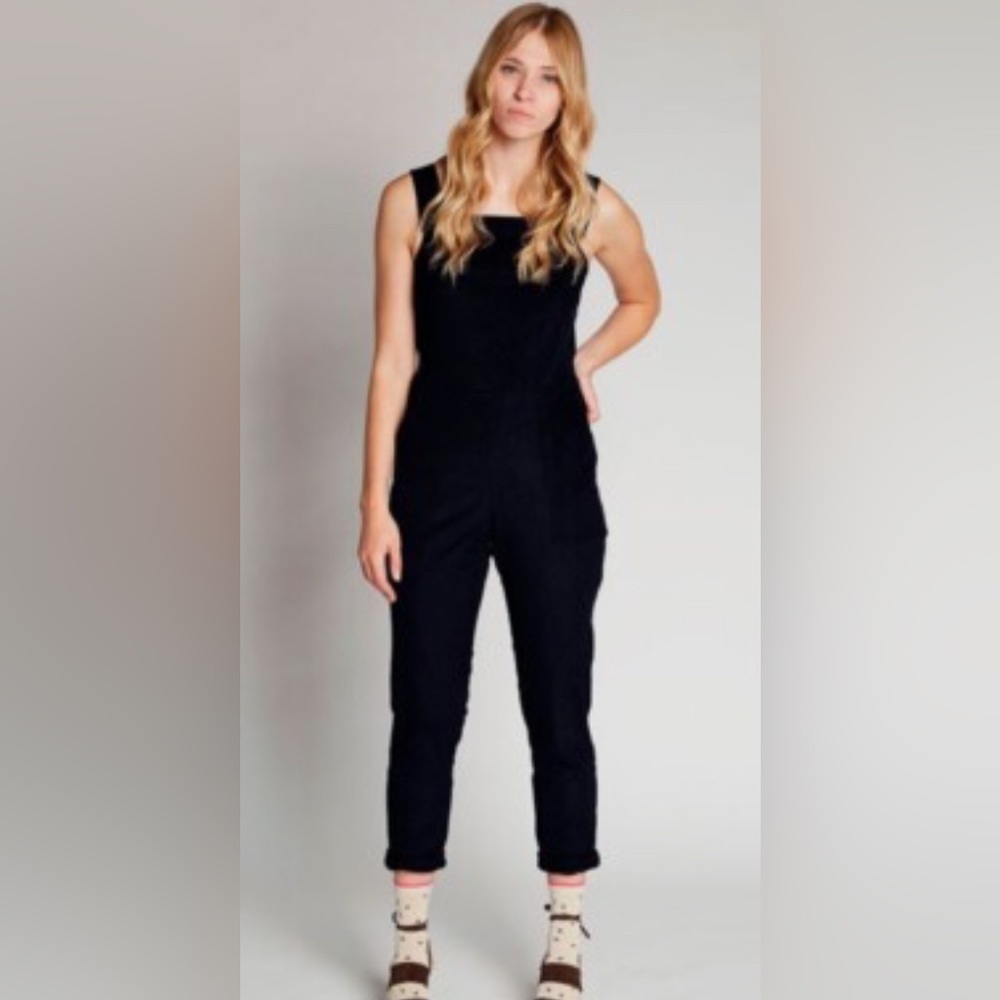 Nooworks Women’s XL Black Corduroy Overalls